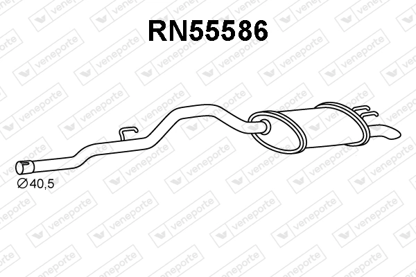 Silenciador trasero para Renault Twingo C06