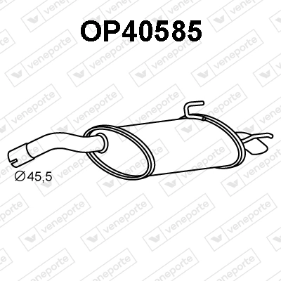 Silencioso trasero Opel Vectra (2002-2008)