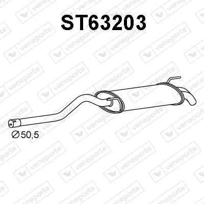 Silencioso trasero Seat Inca (6K9)