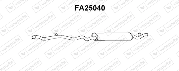 Silenciador trasero para Ford Fiesta FBD