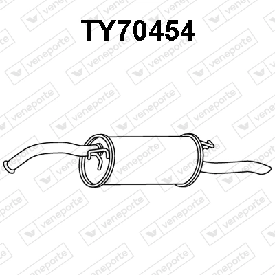 Silenciador trasero para Toyota Yaris NCP2