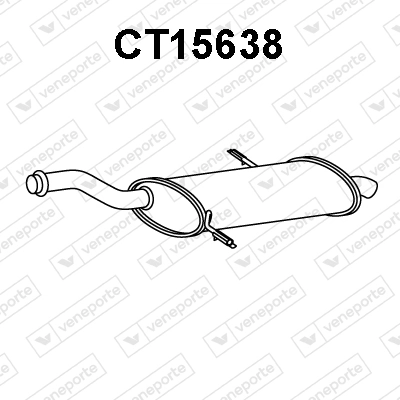 Silenciador trasero para Citroen C4 UA