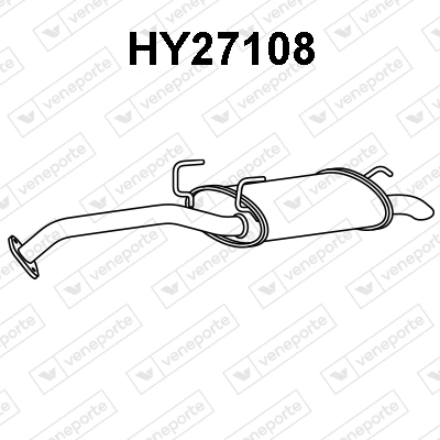 Silenciador trasero para Hyundai Accent LC