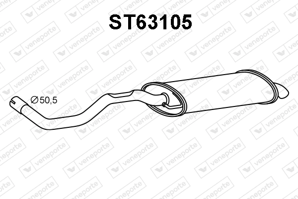 Silencioso trasero para Seat Ibiza II (6K1)