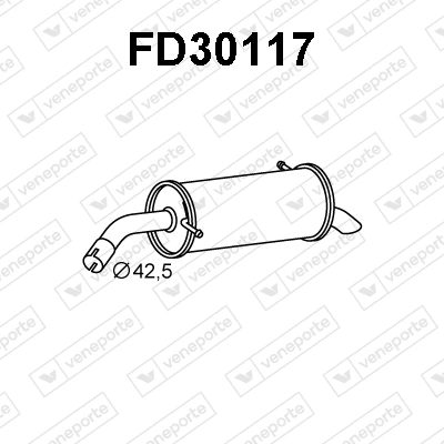 Comprar Silenciador trasero Ford Fiesta VI CB1 a bajo precio