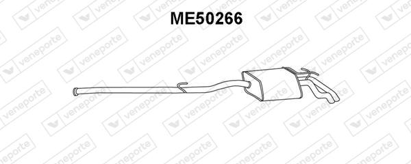 Silenciador trasero para Mercedes E W210