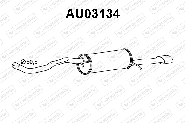 Silenciador trasero para Audi A4 8D5