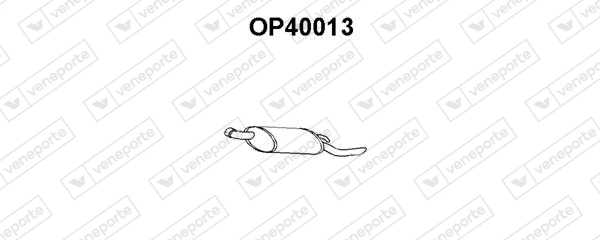 Silenciador trasero para Opel Corsa S83