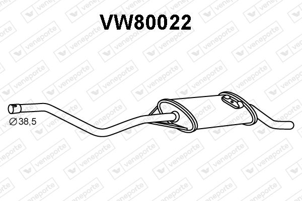Silencioso trasero Volkswagen Polo II hatchback comprar en España