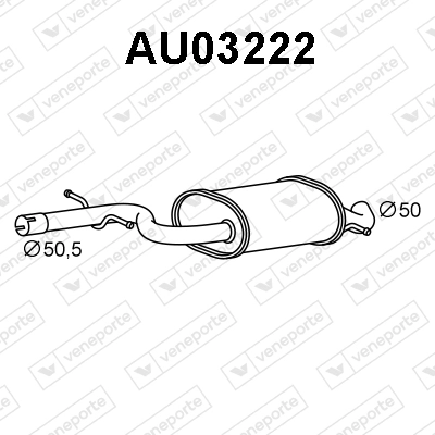 Precio del repuesto Silencioso trasero A3  hatchback