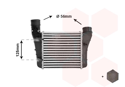 Radiador de aire, intercooler Audi A4  (8ED)
