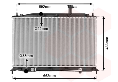Radiador 253101E051 Hyundai/Kia