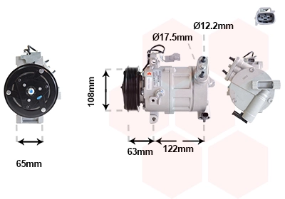 Compresor climatizador Fiat 500  (2014-2026)