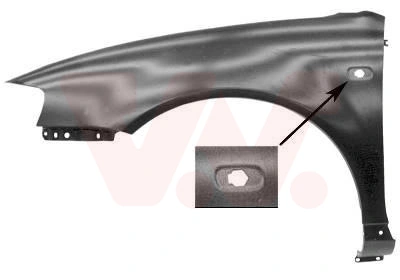 Aleta delantera derecha 8L0821106B VAG