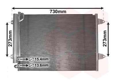 Radiador de aire acondicionado Volkswagen Passat  (2012-2014)