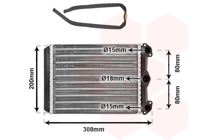 Radiador calefacción para Mercedes E W123