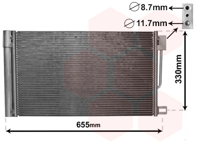 Condensador para Opel Corsa (S07)
