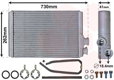 Radiador calefacción para Peugeot 407 6D