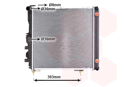 Radiador de agua Mercedes S  (W126)
