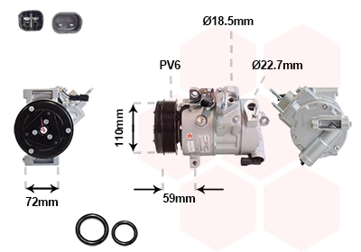 Compresor de aire acondicionado para Ford Galaxy CK