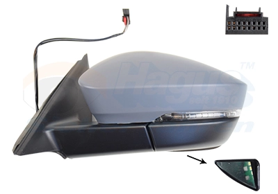 Espejo de retrovisor izquierdo para Skoda Kodiaq NS6, NS7, NV7