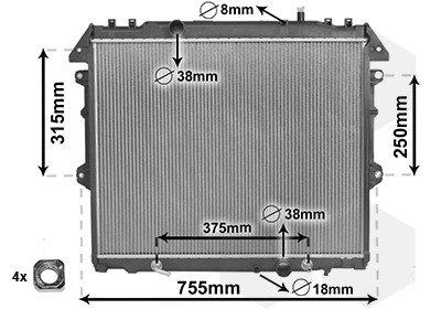 53002496 VAN Wezel Refrigeración del motor