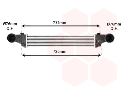 Radiador de intercooler Mercedes CLS  (2004-2010)