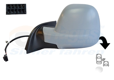 Comprar 1616869680 Peugeot/Citroen Cubierta De Espejo Retrovisor Izquierdo