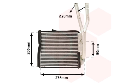 Radiador calefacción para Audi Q7 4LB