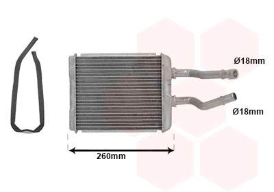 Radiador de calefacción Alfa Romeo 156 932