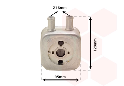 58003148 VAN Wezel Radiador de aceite debajo del filtro