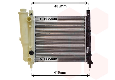 Radiador de agua Fiat Uno  (146A)