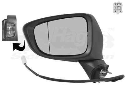 Espejo retrovisor izquierdo Mazda 6 GJ, GL