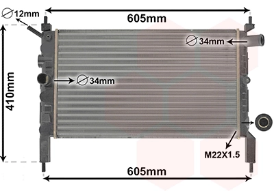 Radiadores Astra  descapotable (1993-2001) original desde 56,25 €