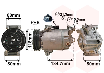 Compresor de aire acondicionado para Infiniti G35 V36