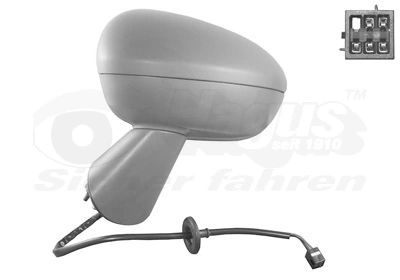 Espejo de retrovisor izquierdo para Opel Meriva 