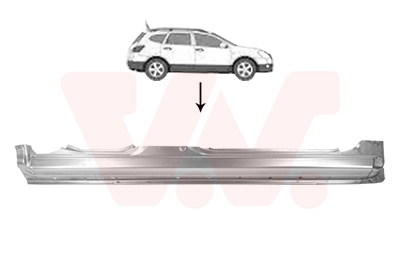 Umbral exterior derecho Nissan Qashqai (J10)