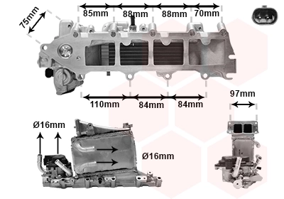 Colector de admisión para Audi A3 8VS, 8VM