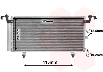 Condensador aire acondicionado para Subaru Outback B14, BR