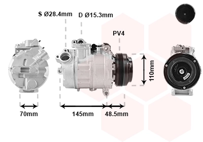Compresor de aire acondicionado SKK039 Polcar