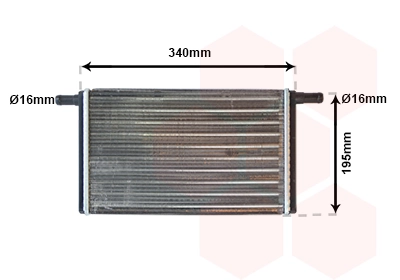 Radiador calefacción para Volkswagen LT 281-363, 21A, 21B, 21D, 21E