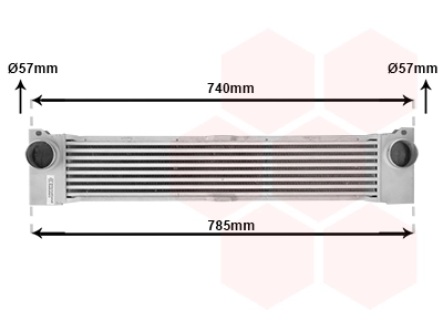 Radiador de aire, intercooler Mercedes Viano  (W639)