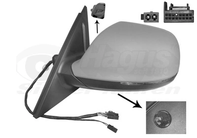  Espejo de retrovisor izquierdo Audi Q5 