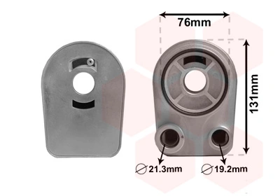 43003607 VAN Wezel Radiador de aceite debajo del filtro