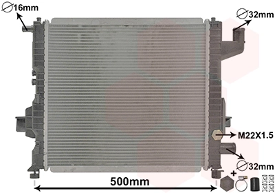 43002262 VAN Wezel Refrigeración del motor