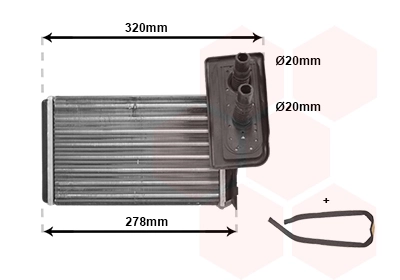 43006099 VAN Wezel Radiador interior