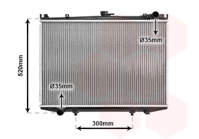 Radiador de água para Nissan Terrano I (WD21)