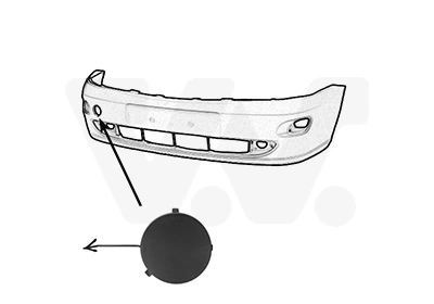 Cobertura de parachoques, enganche de remolque, delantera Ford Focus 1 DFW