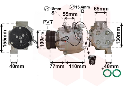 2500K208 VAN Wezel Compresor climatizador