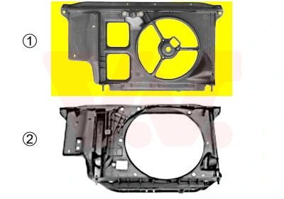 VAN WEZEL 4028667 soporte de radiador completo Peugeot 206